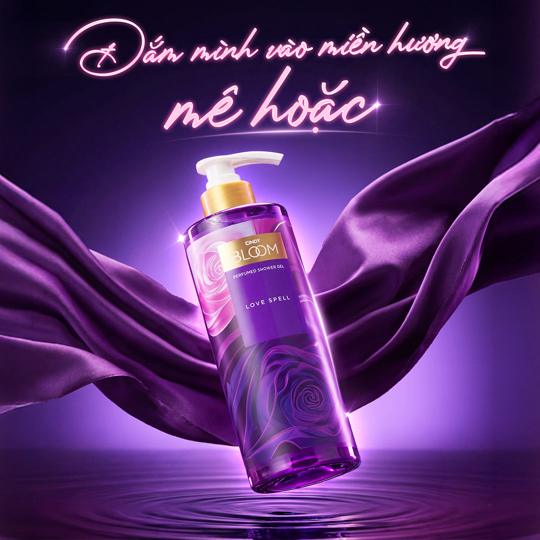 SỮA TẮM NƯỚC HOA CINDY BLOOM LOVE SPELL - MÊ HOẶC